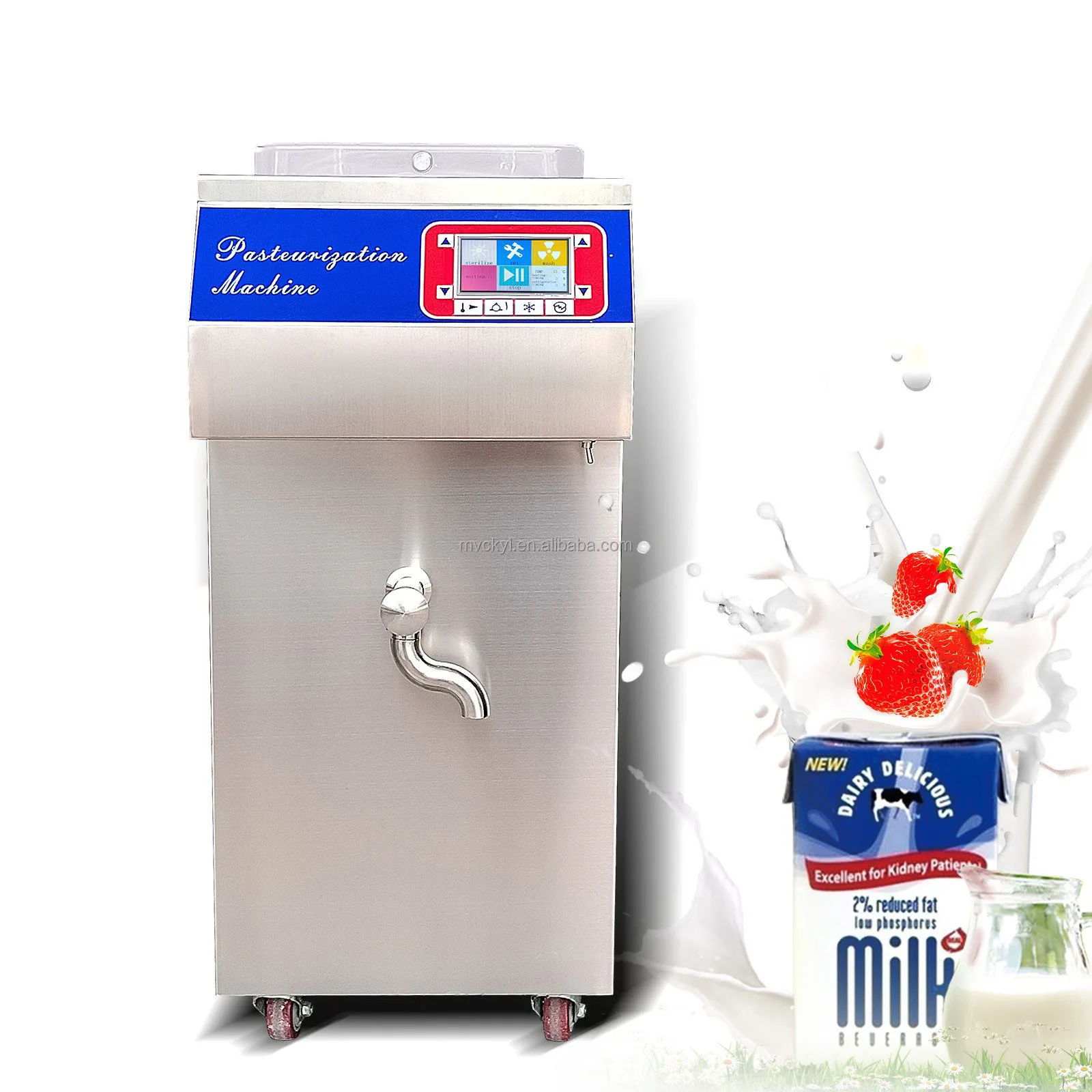 60L High Temperature Ice Cream Milk Pasteurization Machine Small Scale Dairy Yogurt Making Gelato Maker