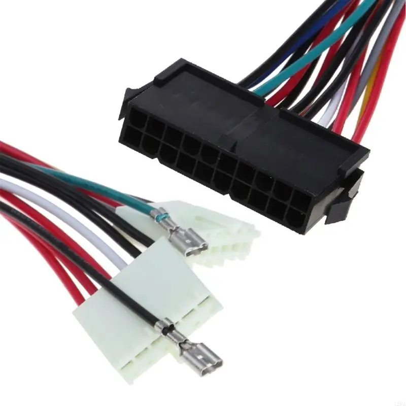 L6Y For 286 386 486 586 Computer Power Cable 20Pin ATX to 2x 6Pin AT PSU Converter