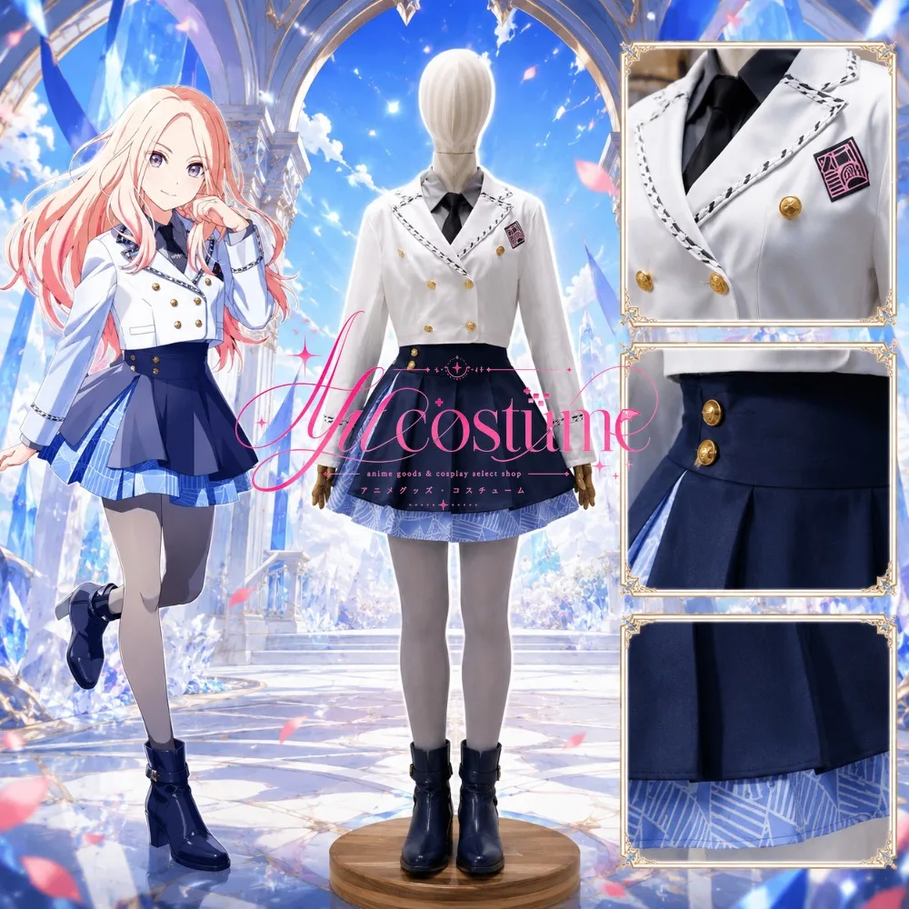 Gakuen Idolmaster Juo Sena Cosplay Costume School Uniform Character Outfit Idol Performance Clothing