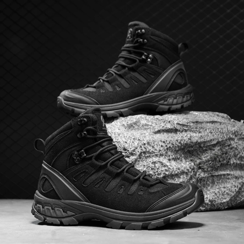 

Men NewTactical Boots Breathable Ultrallight Safety Anti-Slip Male Waterproof Army Boots Outdoor Rapid Response Hunting Boots