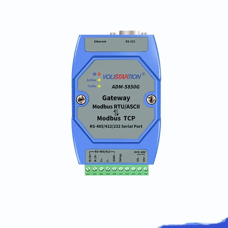Industrial Modbus Gateway Server Modbus RTU/ASCII to Modbus TCP Supports PLC Serial Port