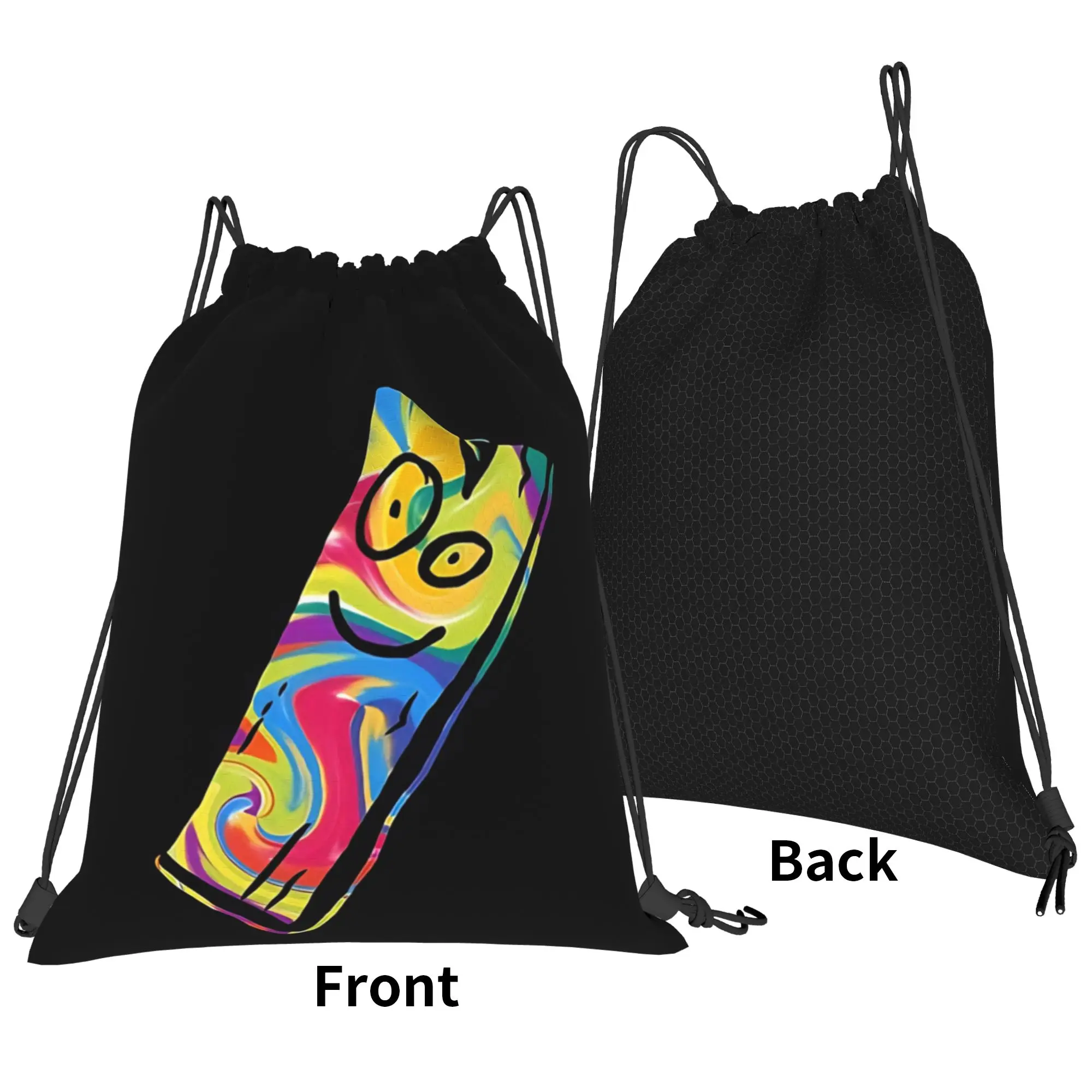 Ed  Edd  Eddy nostalgic cartoon  Portable Sports Riding Gym Drawstring Storage Sporty Backpacks