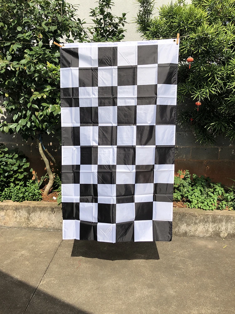 Z-ONE FLAG  3*5FT Racing Flag 90x150cm  high quality polyester double side hanging Racing checkered Flag