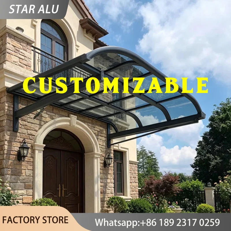Aluminum Retractable Awning Any Size Custom Motorized Canopy Heavy Duty Outdoor Patio Balcony Shelter Waterproof Sun Shade Tent