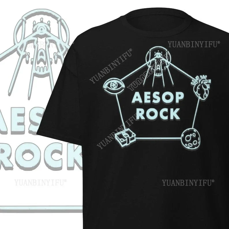 Aesop Rock T-Shirt Underground Abstract Rap Merch Gothic Death Melodic Thrash Metal Band Short Sleeve Shirt