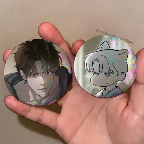 Manga C-Codename Anastasia Brooches for Backpack Accessories 25mm,32mm,48mm,58mm,75mm Round Enamel Pins Cartoon Badge