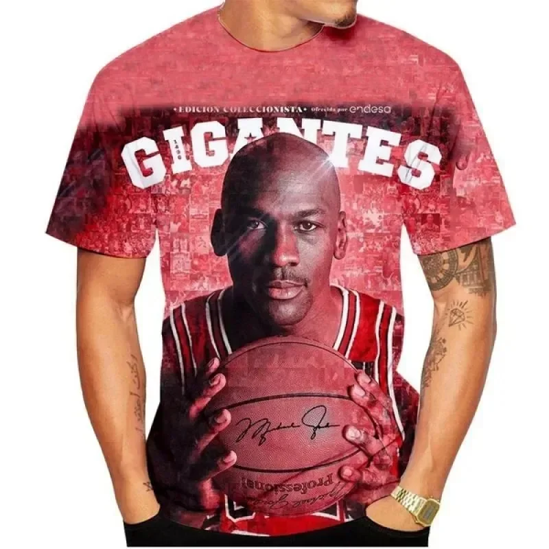 Kobe Jordan 3D Print Kids T-shirt Summer Men T-shirt Women Shirt Short Sleeve Basketball Tshirt Boy Girl Tops Children Clothes