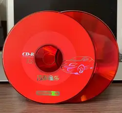 Wholesale 5 Pcs Grade A 700 MB 52x Blank Printed Red Car CD-R Disc