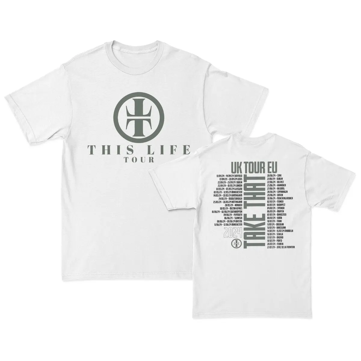 Take That This Life On Tour 2024 Two Sides T Shirts Rock Band Cotton Clothing Vintage Short Sleeve O Neck Tee Shirt Original