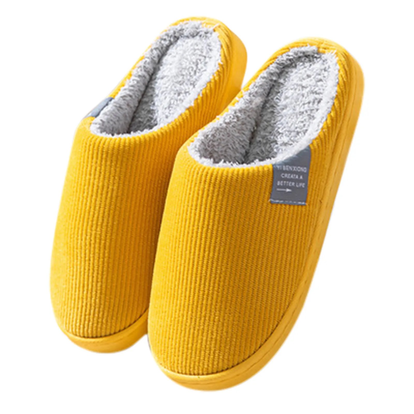 Women\'s Men\'s Thick Soft Bottom Home Slippers Household Plush Slippers Anti-slip Thermal Slippers Indoor Autumn Winter Warm Shoe