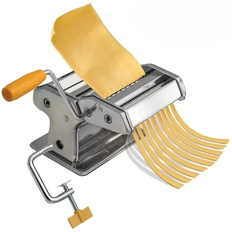Pasta Maker Machine Hand Crank  Roller Cutter for Homemade Noodle Maker  Spaghetti Fresh Dough Making Tools Rolling Press