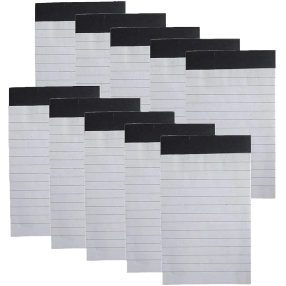 10 szt. Notatnik do notebooka Mini kieszeń notatnik do notebooka A7 wkład do książka do notowania z 30 arkuszami wyłożonymi materiałami biurowymi