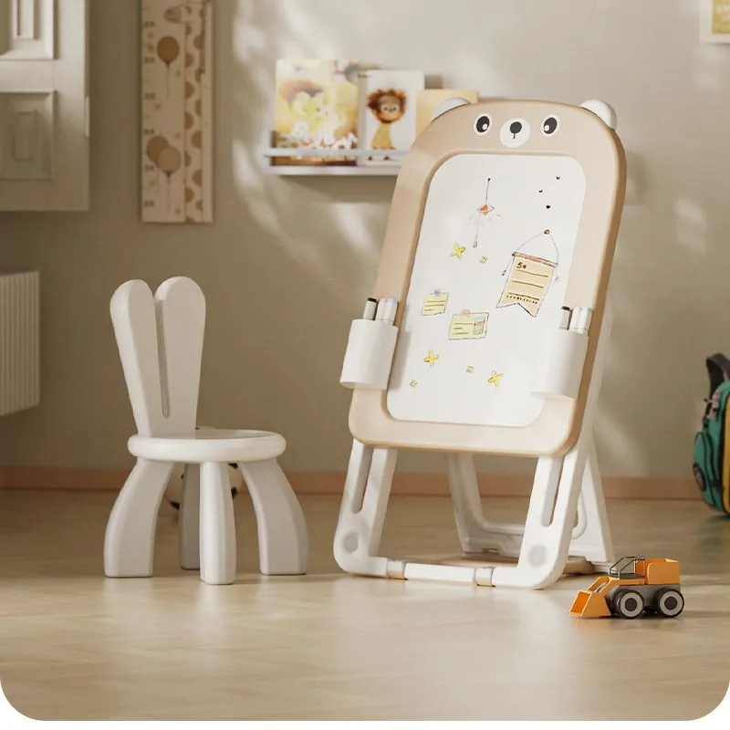 

LazyChild Children's Drawing Board Bracket Type Household Magnetic Doodle Board Painting Multifunctional Toy Writing Board