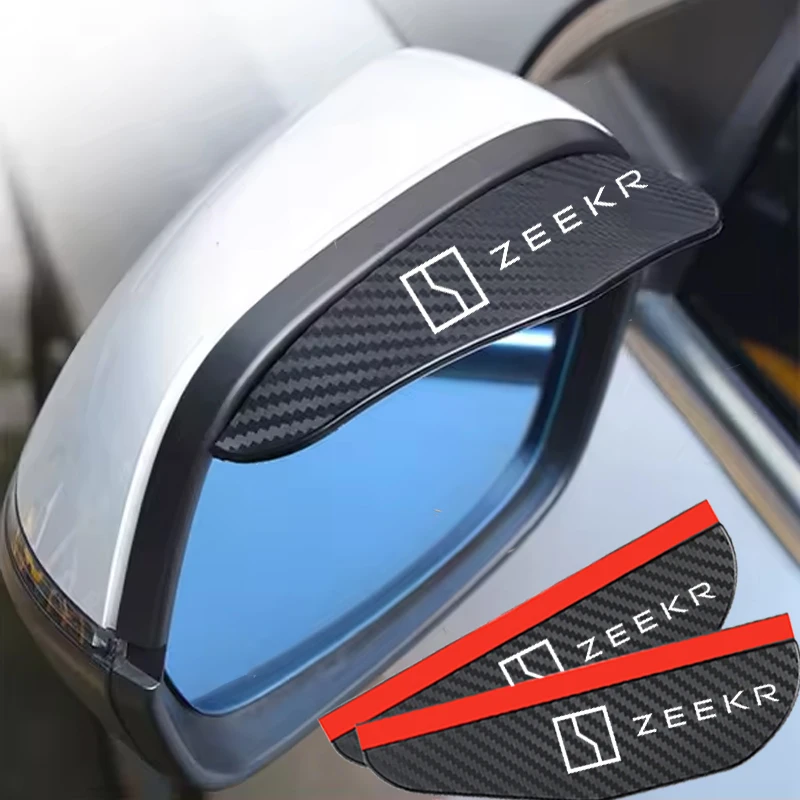 

2Pcs Carbon Fiber Car Rearview Mirror Sticker For Geely ZEEKR 001 009 station Wagon X