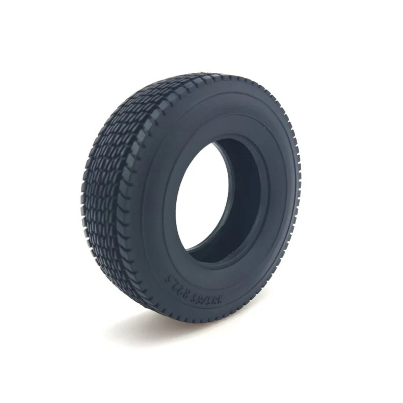 2 High Quality Rubber Non-slip Gravel Tire for 1/14 Tamiya RC Truck Trailer Tipper Scania 770S Benz Actros MAN Volvo LESU Parts