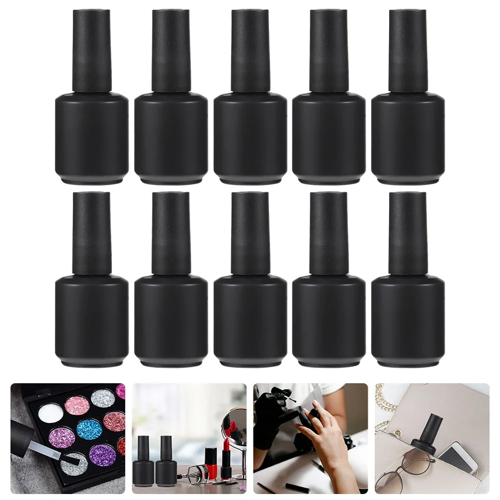 

10 Pcs Empty Nail Polish Bottle Leak-proof Gel Bottles Containers Dispensers Beauty Tools Supplies