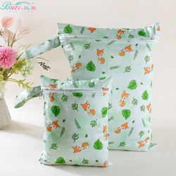 BIAI 2PCS Different Size Wet Storage Bag  Baby Diapers Bag Travel Storage Wet Bags For Swimming Sports Christmas Gift