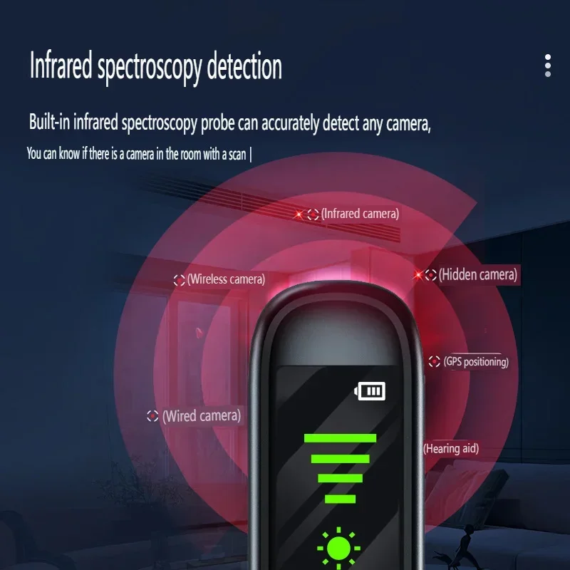 Gps Tracker Detector Multifunctionele Hotel Infrarood Anti-Positionering Anti-Afluisteren Tracking Scanning Cameradetector