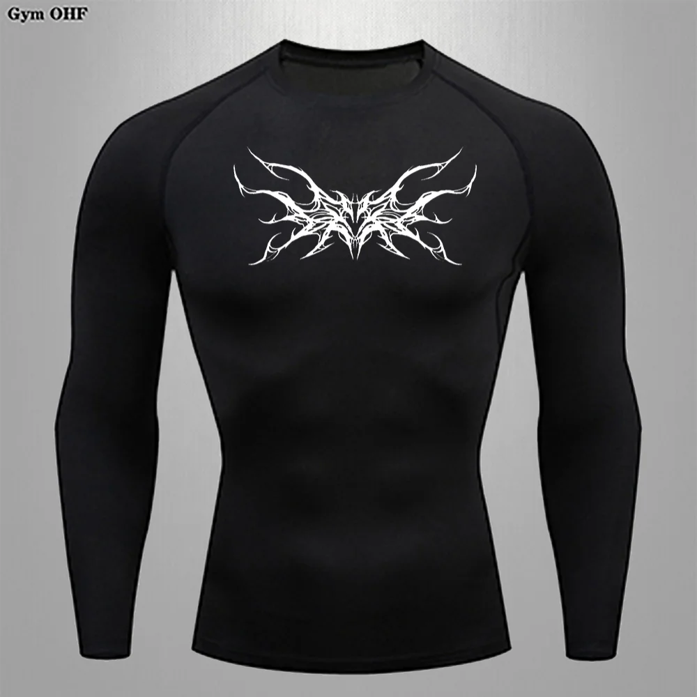 Men's Tight T shirt Sports Man Lycra Training Shirt Boxing Jujutsu Breathable Quick Drying Shaping High Elasticity Men T shirts