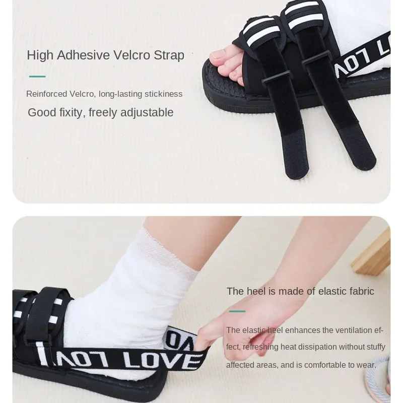 Foot Injury Specific Slippers, Postoperative Plaster Shoes, Health Care Walking with Bandages and Swelling Cool Slippers