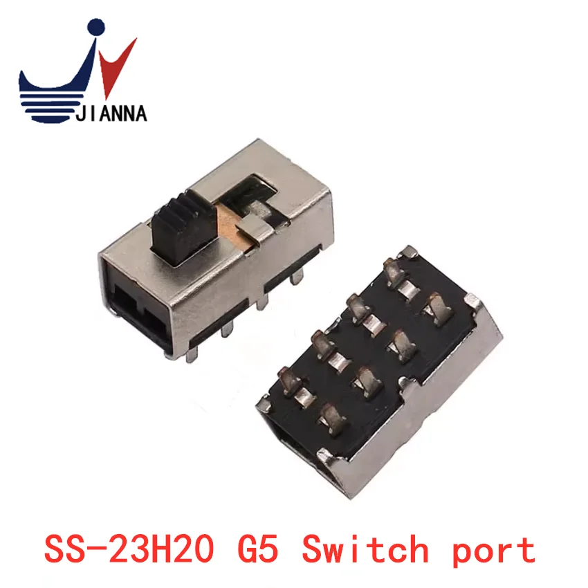 Sliding switch 8-pin SMT 3-speed horizontal toggle switch SS-23H20 G5 switch interface