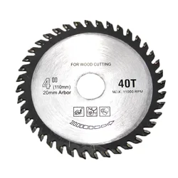 4 Inch Circular Tungsten Steel Alloy Saw Blades for Wood Aluminum Cutting 110mm TCT Saw Blades 40Teeth Tools