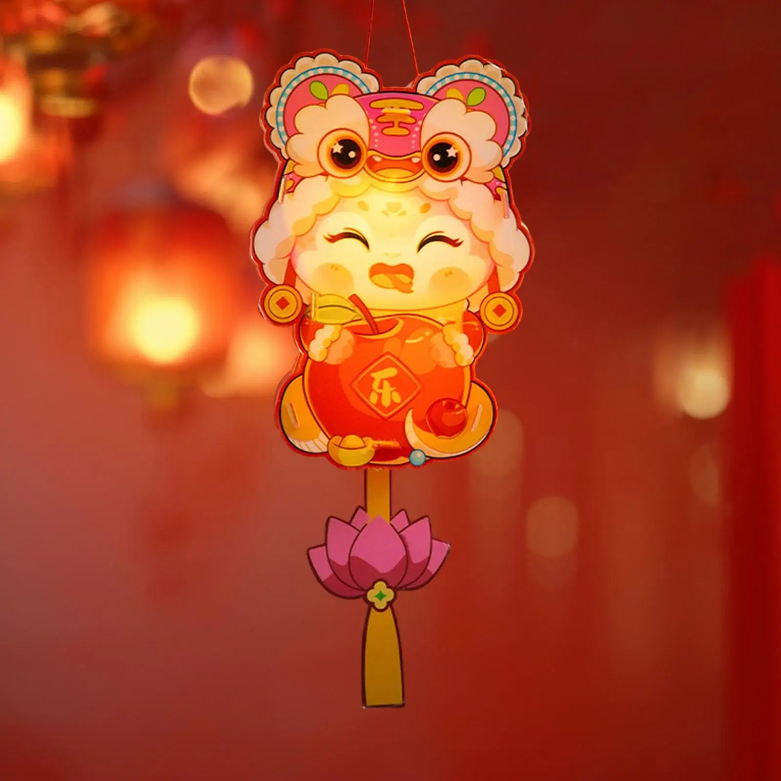 2025 مجموعة فانوس السنة الجديدة على شكل ثعبان لحفلة الأطفال السنة الصينية الجديدة المضاءة