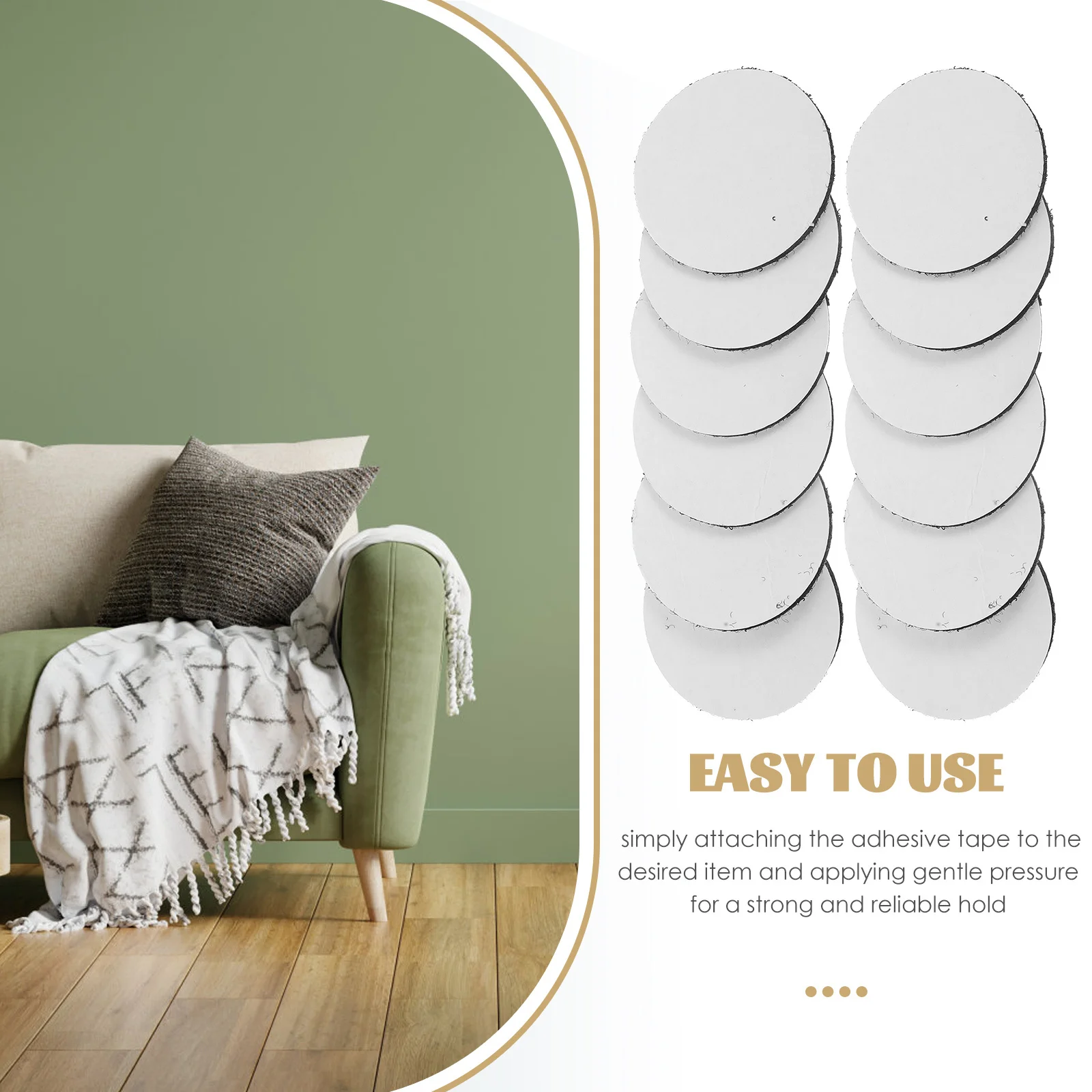 20 قطعة المضادة للانزلاق الشريط ل أريكة وسادة القابض غطاء سرير البساط السجاد منصات لاصق هوك حلقة ملصق المنزل فائدة قبضة الوسادة #3