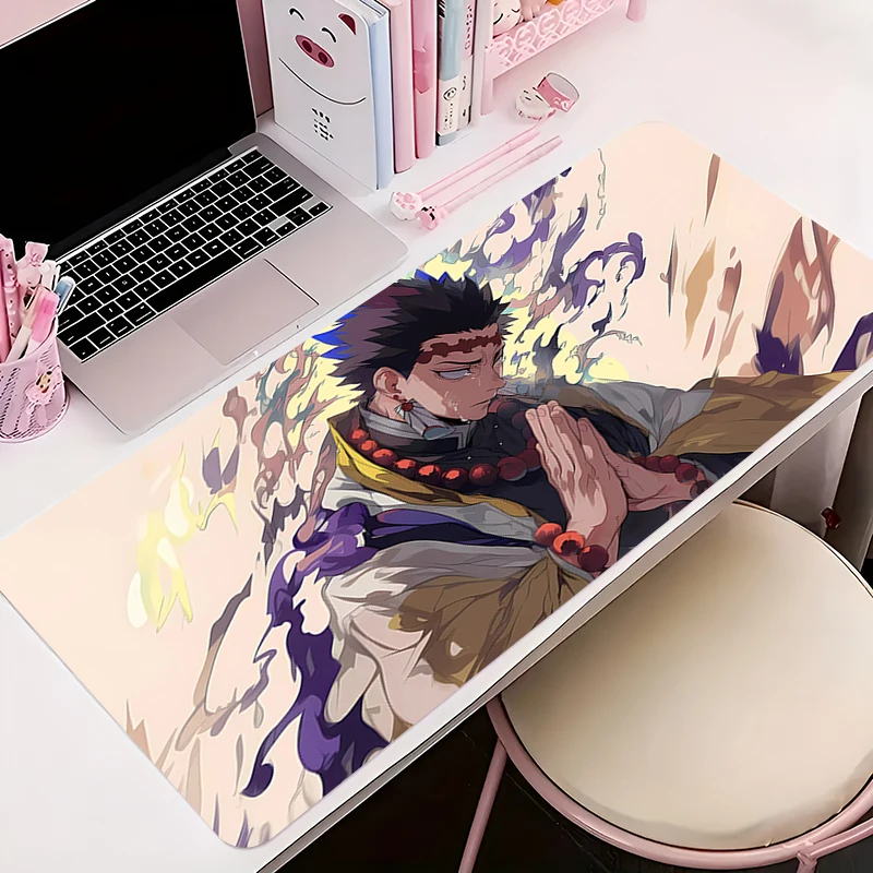 

Mouse Pad Desk Mat Anime Playmat Gaming Mousepad D-demon Slayer Himejima Gyoumei Speed Computer And Office Gamer Keyboard Pad