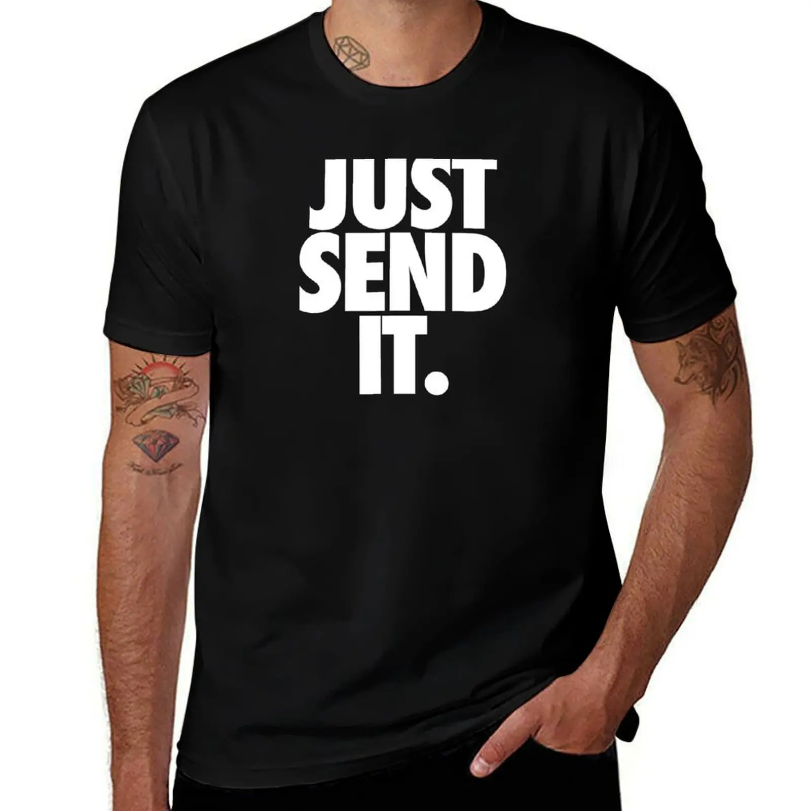 

JUST SEND IT GOLFER T-Shirt man t shirts for men man t shirts high quality luxury brand