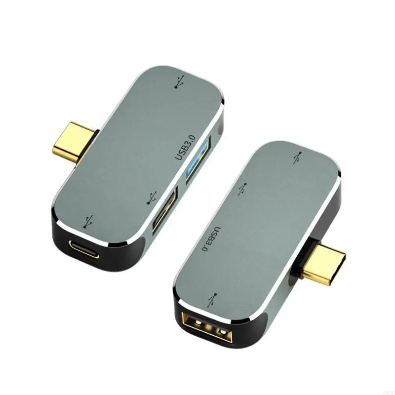 G6DD Type C Splitter Laptop Computer Phone Multi Extender Gadget 1x3.0+2x2.0 USB