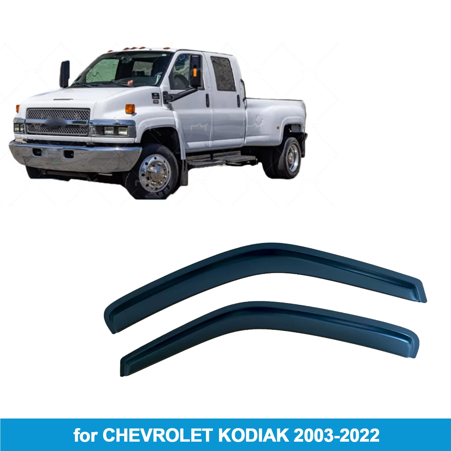 

Для CHEVROLET KODIAK 2003-2022 автомобильный козырек для бокового окна, козырек для двери, защита от ветра и дождя, аксессуары, лента для наружного крепления