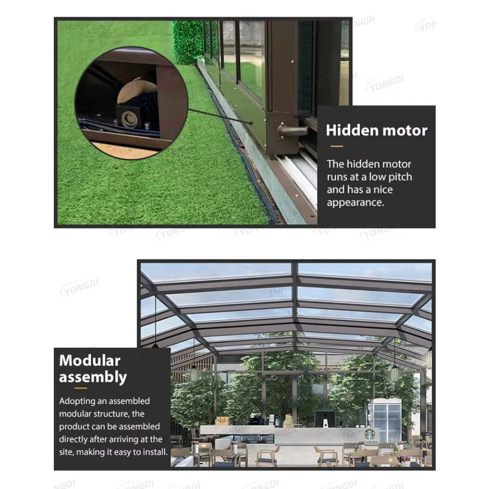 Retractable Foldable Carport Polycarbonate, Portable Mobile Car Garage with Waterproof Roof & Heavy Duty Aluminum Frame