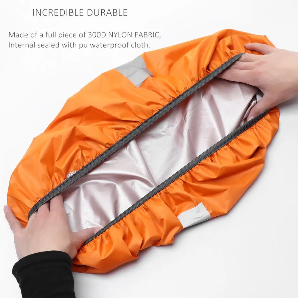 20/35L Reflective Cycling Camping Hiking Bag Raincoat Backpack Rain Cover Travel Package Waterproof Fabrics