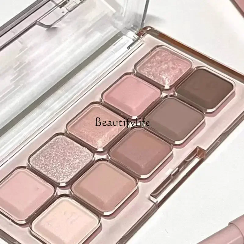 

Love Pink Brown Keyboard Eye Shadow Plate Shimmer Matte Flash Fresh Pure Desire Wind Eye Shadow