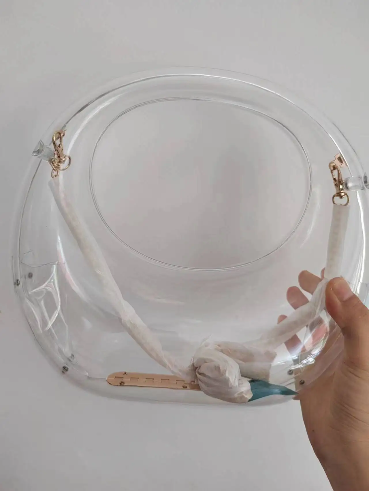 2024 Oversized Clear Transparent Acrylic Clutch Handbag Purse Hobo Style Evening Bags