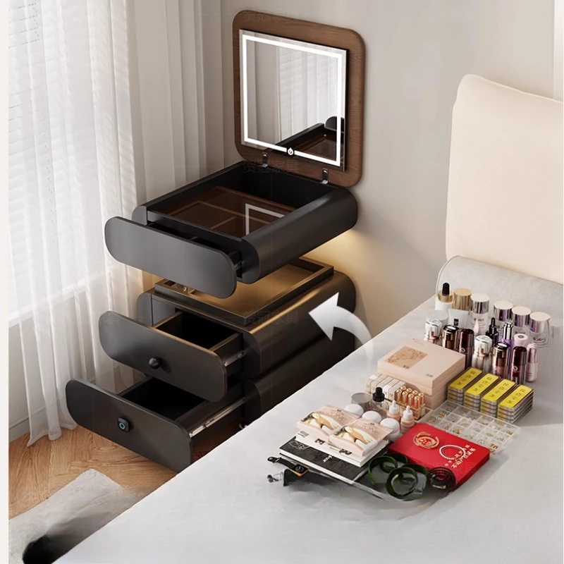 Luxury Makeup Dressing Table Mirror Drawers Modern Bedside Comfortable Dressing Table Beauty Chep Wood Vestidores Furniture