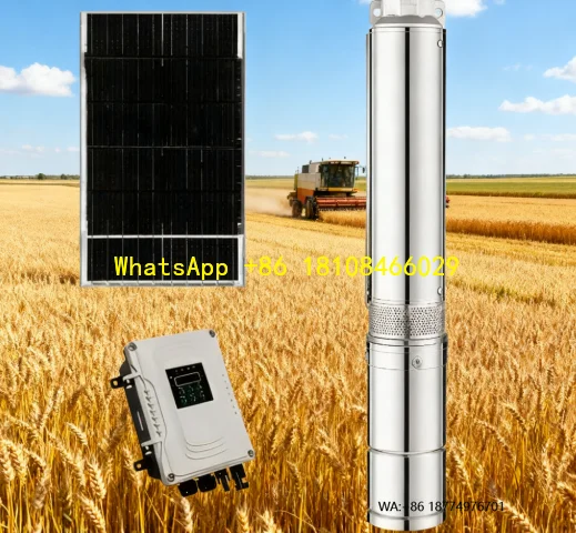 

Поверхностный солнечный водяной насос 48 В с прочным стальным корпусом для головки капельного орошения в саду/глубины колодца: 11 м3/ч Расходной крыс: 42 м