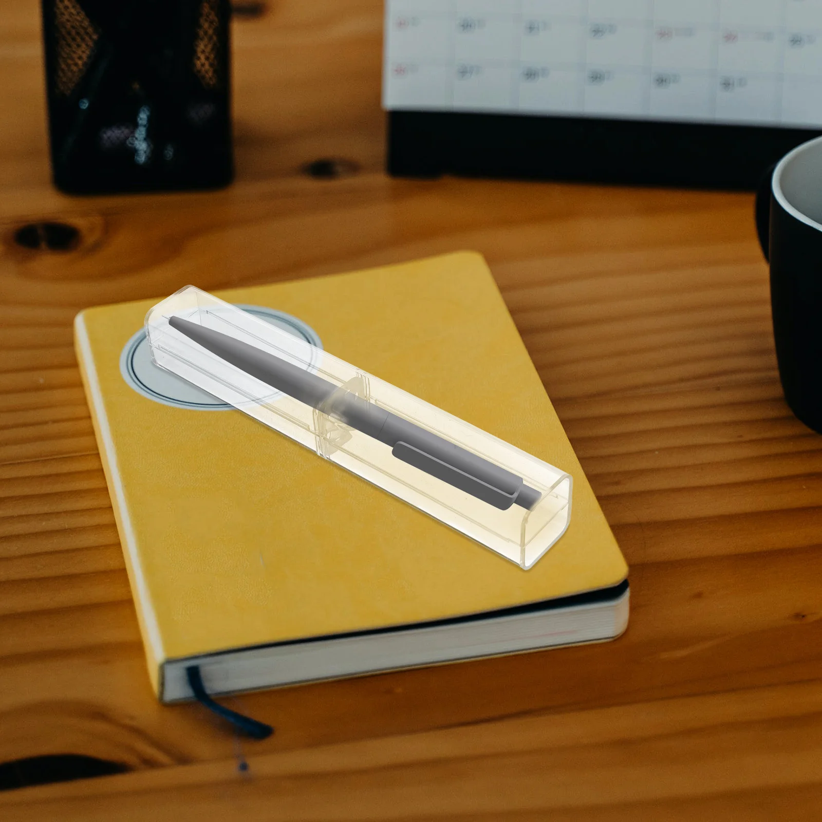 

25Pcs Clear Pen Display Cases Transparent Plastic Pencil Boxes Portable Pen Holders Suitable for Ballpoint Pens