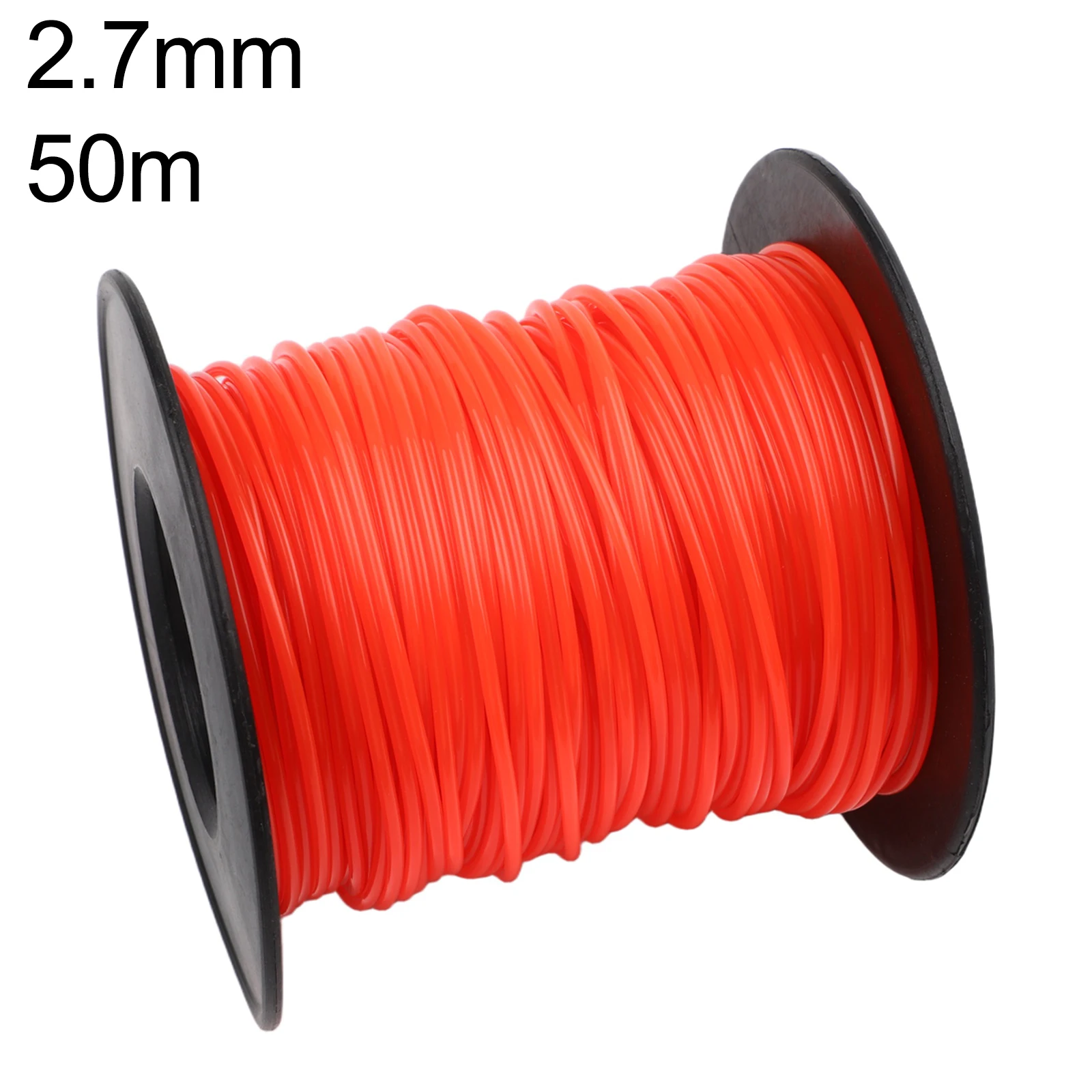 Cord Trimmer Line 1 Piece 1pc Trimmer Cord 50m Long Wire New Orange Replace Replacement 2.7mm 50m*2.7mm Accessory