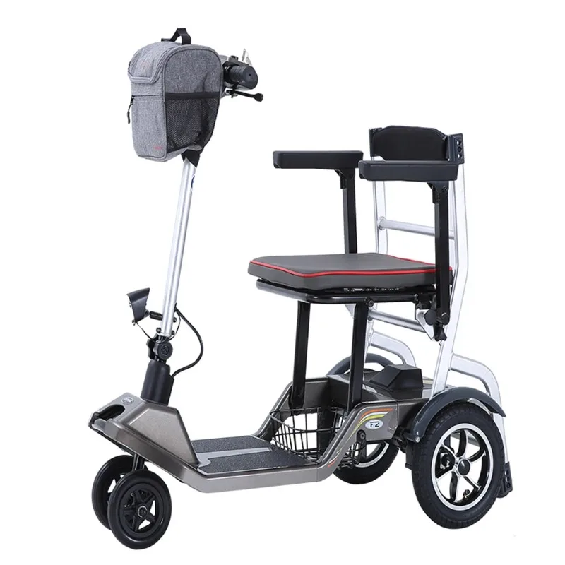 Portable Lightest 4 Wheel Foldable Electric Mobility Scooters for Disabled Elderly