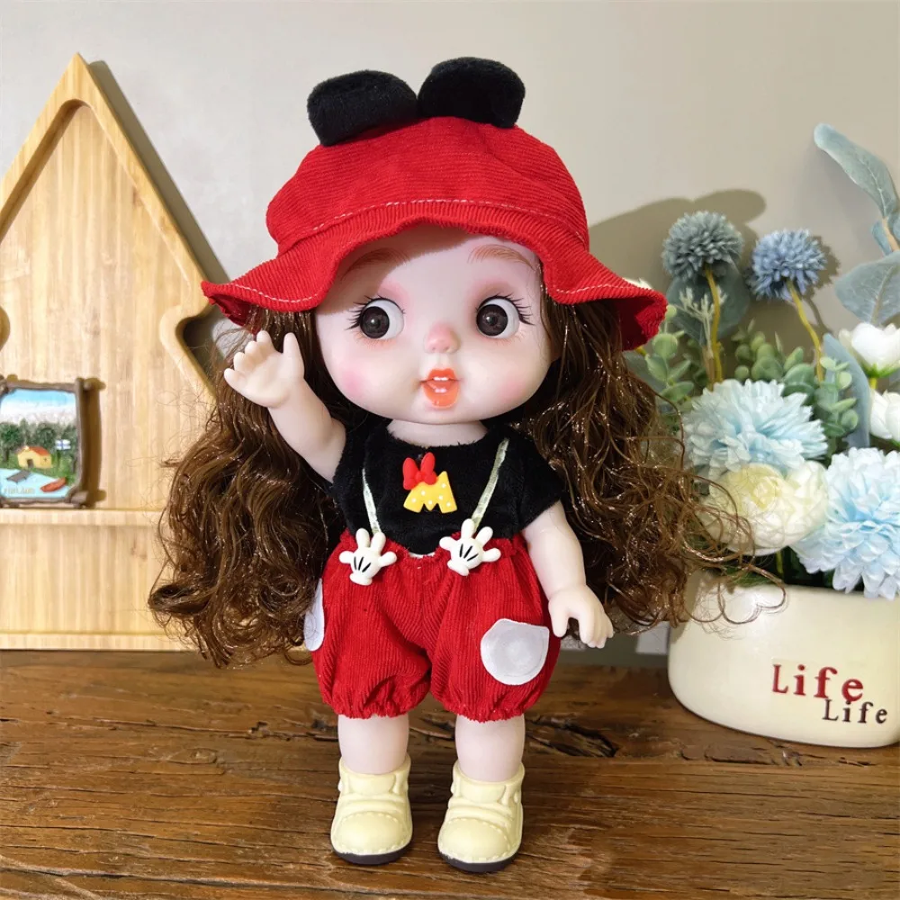 

Baby Doll Full Body 28cm Dress Doll Dolly Diy Hair Girls' Doll with Clothes Vinyl Lifelike Girl Dress Up Toys Toddler