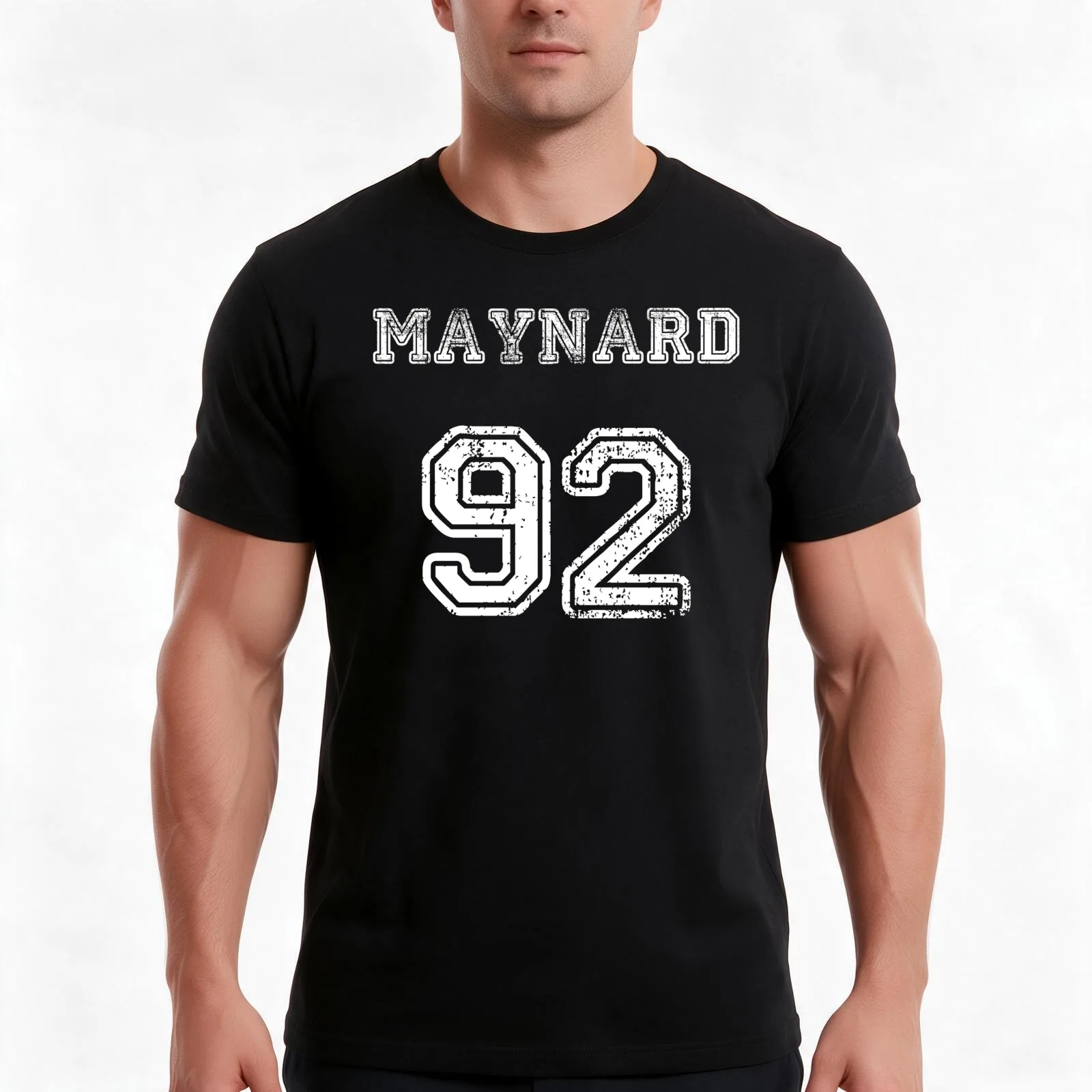 maynard ! ( 92 ) T-Shirt, Summer Casual Cotton Tee, Oversized Streetwear Tops, Vintage Graphic Print, Loose Fit Short Sleeve
