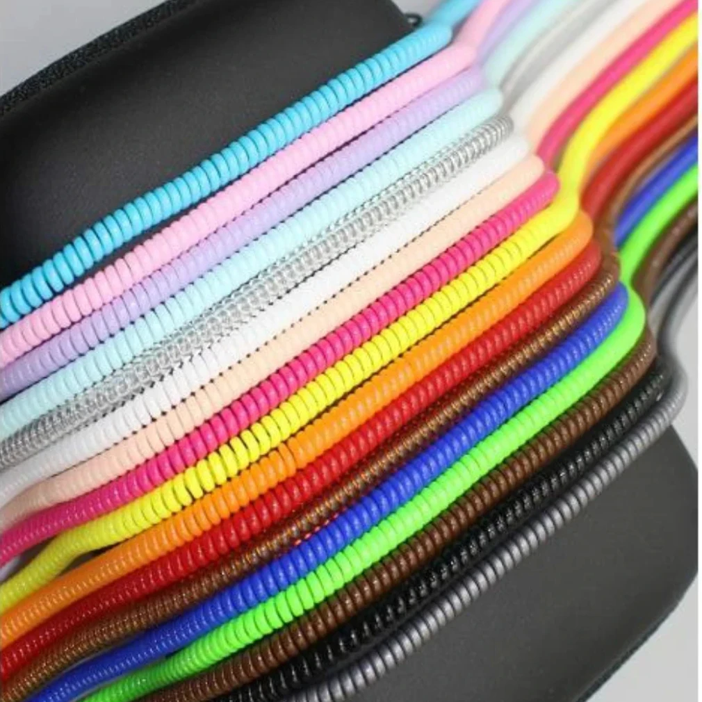 1000pcs 60cm Spiral Cord Protector Wrap Protection Wire Rope USB Charging Line Winder Organizer Spring Sleeve for iPhone Xiaomi