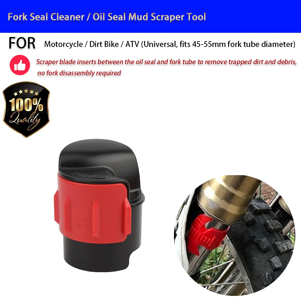 For Motorcycle Fork Seal Cleaner Tool Oil Seal Mud Scraper 45-55mm No-Drill Accesorios Moto Accessori Moto