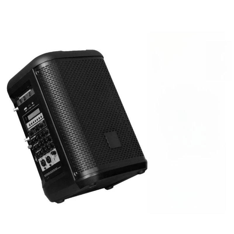 8-Inch professional power stage speakers, suitable for outdoor performances, active speakers 2 * 150W, with 2 microphones