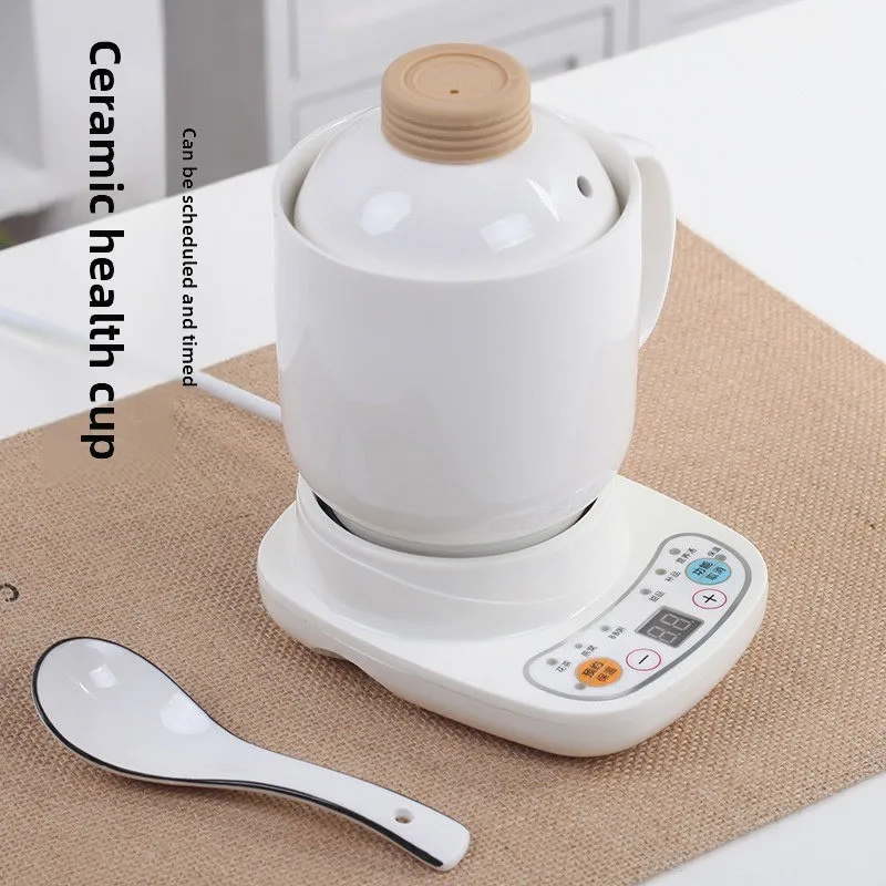Health pot Small household multi-functional mini ceramic stew cup Intelligent constant temperature tea maker