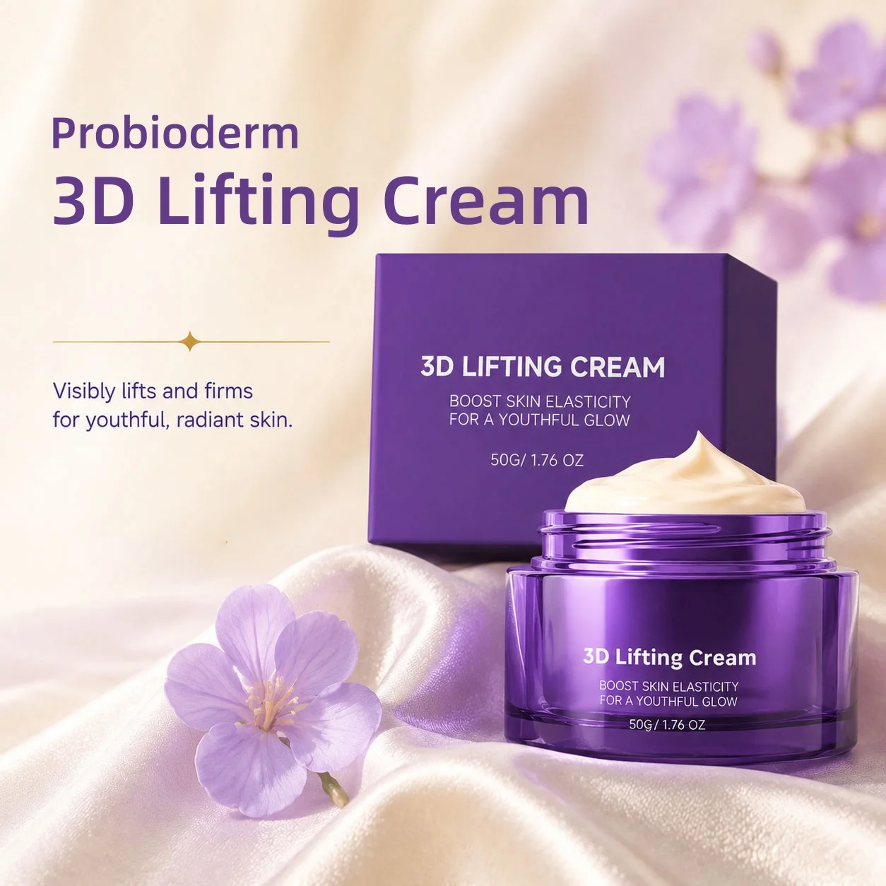 3D Lifting Cream Face Neck Anti-Aging Moisturizer Improve Wrinkles Hydrating Repair Korean Facial Treatment Probiotic Face Cream