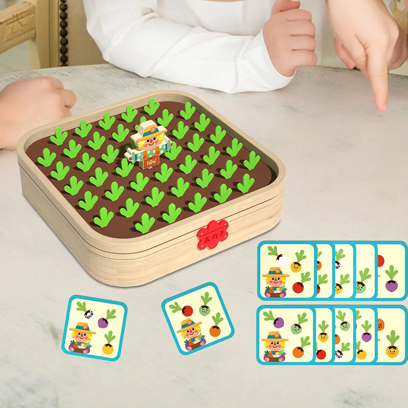 Giocattolo Montessori coordinazione occhio mano regalo creativo giocattolo per l'apprendimento prescolare gioco per la raccolta delle carote giocattolo per l'apprendimento sensoriale per la scuola materna