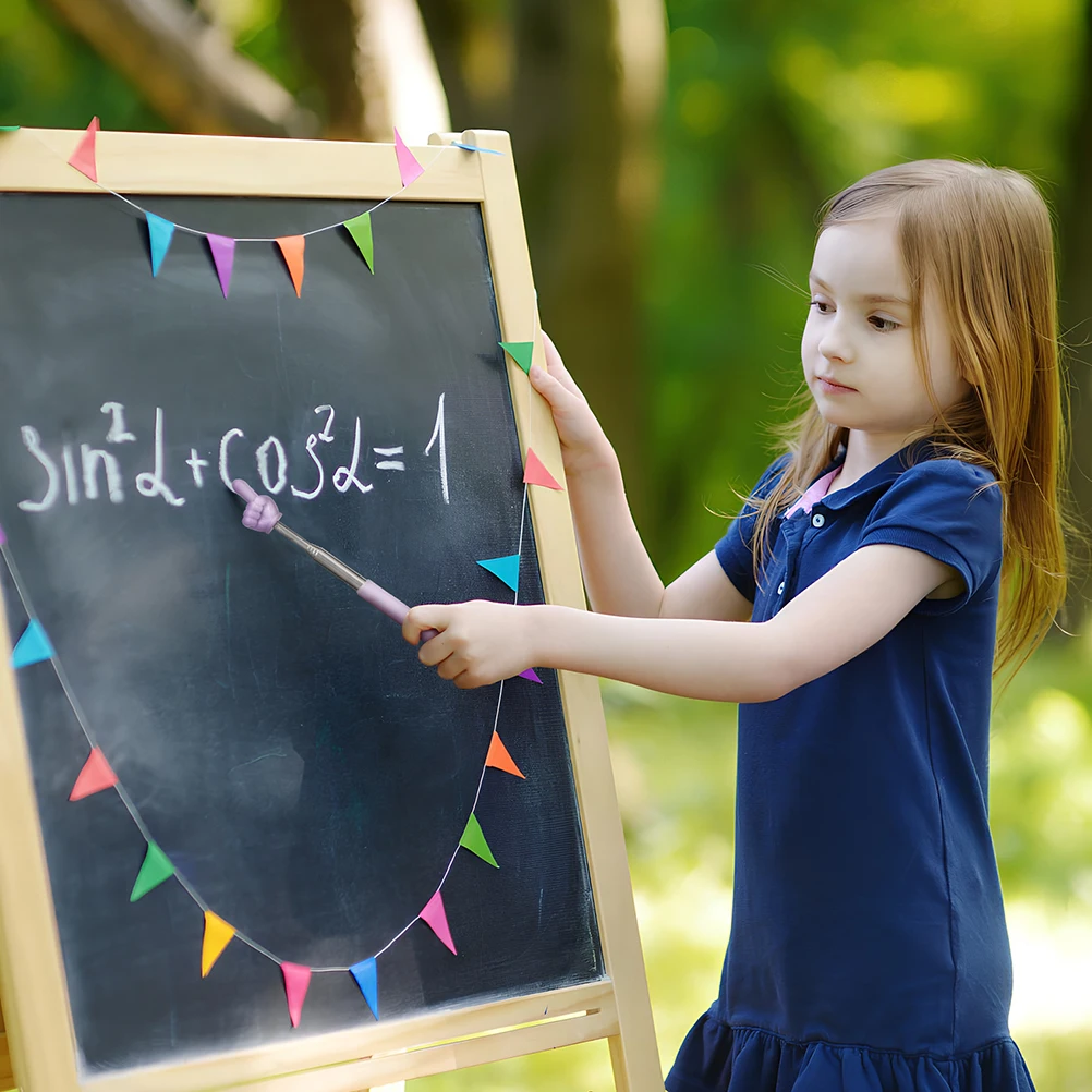 

4pcs Finger Pointer Stick Teaching Aids Classroom Finger Pointers Plastic Reading Child Stick Adjustable Length